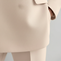 Conjunto de traje Blazer cruzado Pantalones de pierna recta para mujer