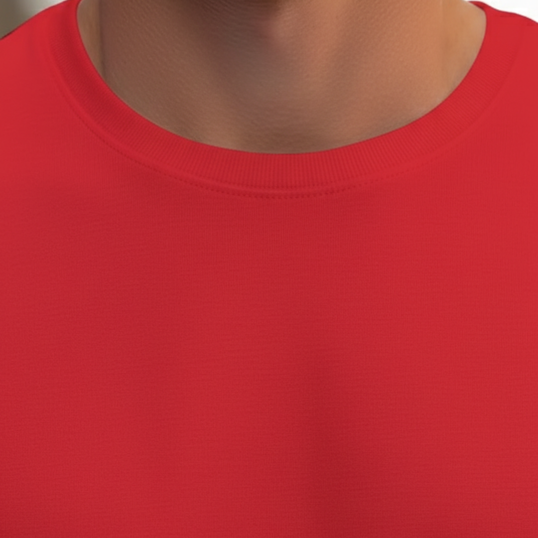 Camiseta de cuello redondo, manga corta, ajuste entallado para hombre