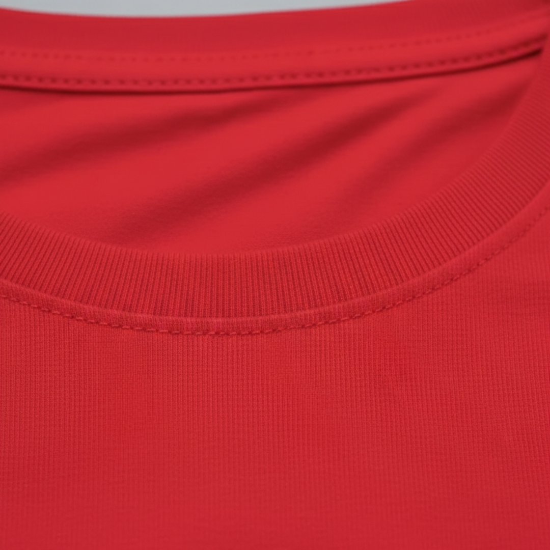 Camiseta de cuello redondo, manga corta, ajuste entallado para hombre