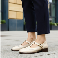 Zapatos de mujer con correa, cierre de hebilla, suela acolchada