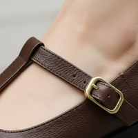 Zapatos de mujer con correa, cierre de hebilla, suela acolchada