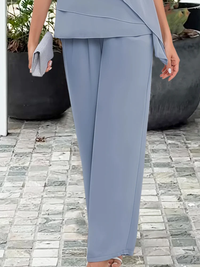 Women's 2-Piece Set Tailored Blazer Trousers Long Sleeve Formal
