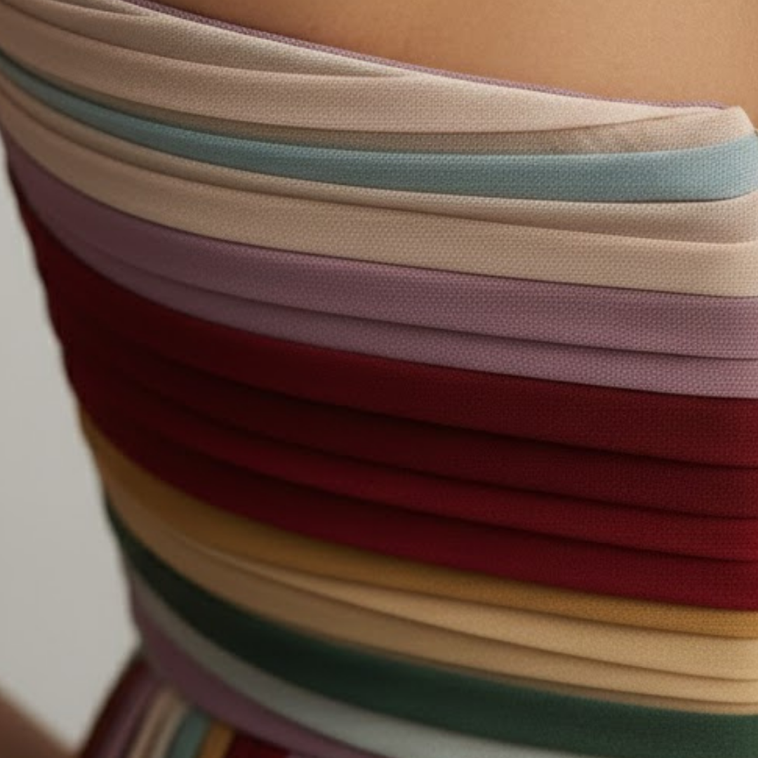 Vestido plisado sin tirantes para mujer mezcla de poliéster verano