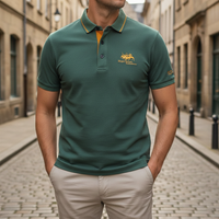 Polo à manches courtes brodé pour homme