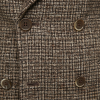Blazer de cuadros cruzado para hombre