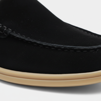 Mocassins à enfiler pour homme en daim synthétique orthopédique