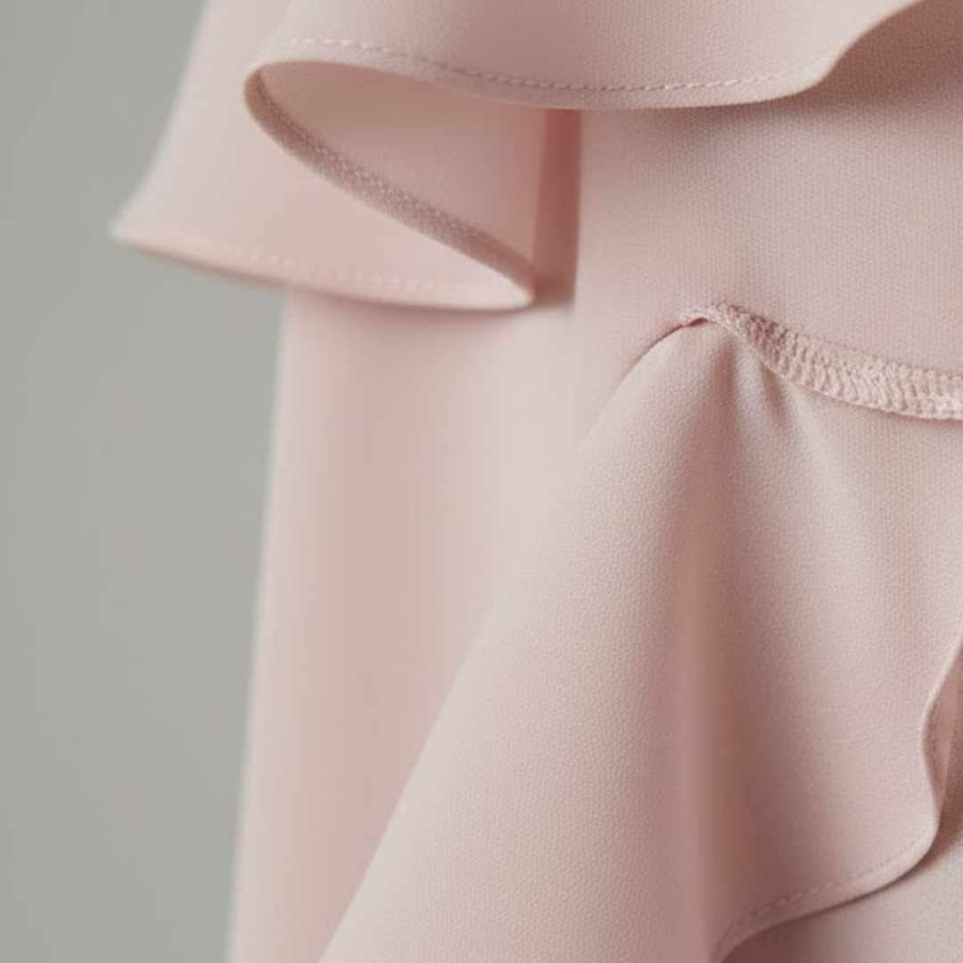 Robe longue en satin rose pour femme, col bénitier, ourlet asymétrique