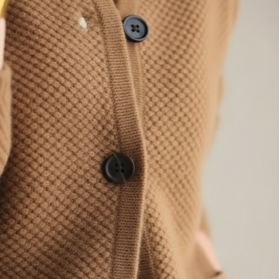 Cardigan à boutons en maille pour femme