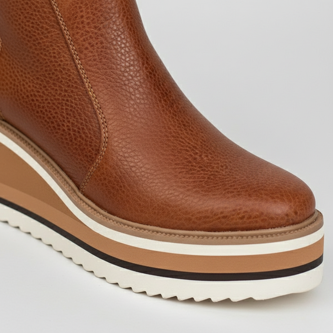 Botines ortopédicos de tacón cuña para mujer