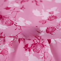 Vestido largo con manga corta y estampado floral para mujer