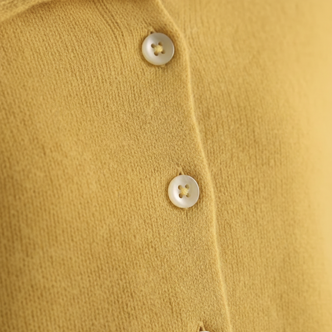 Cardigan Sweater Wool Knit Side Button Long Sleeve Women