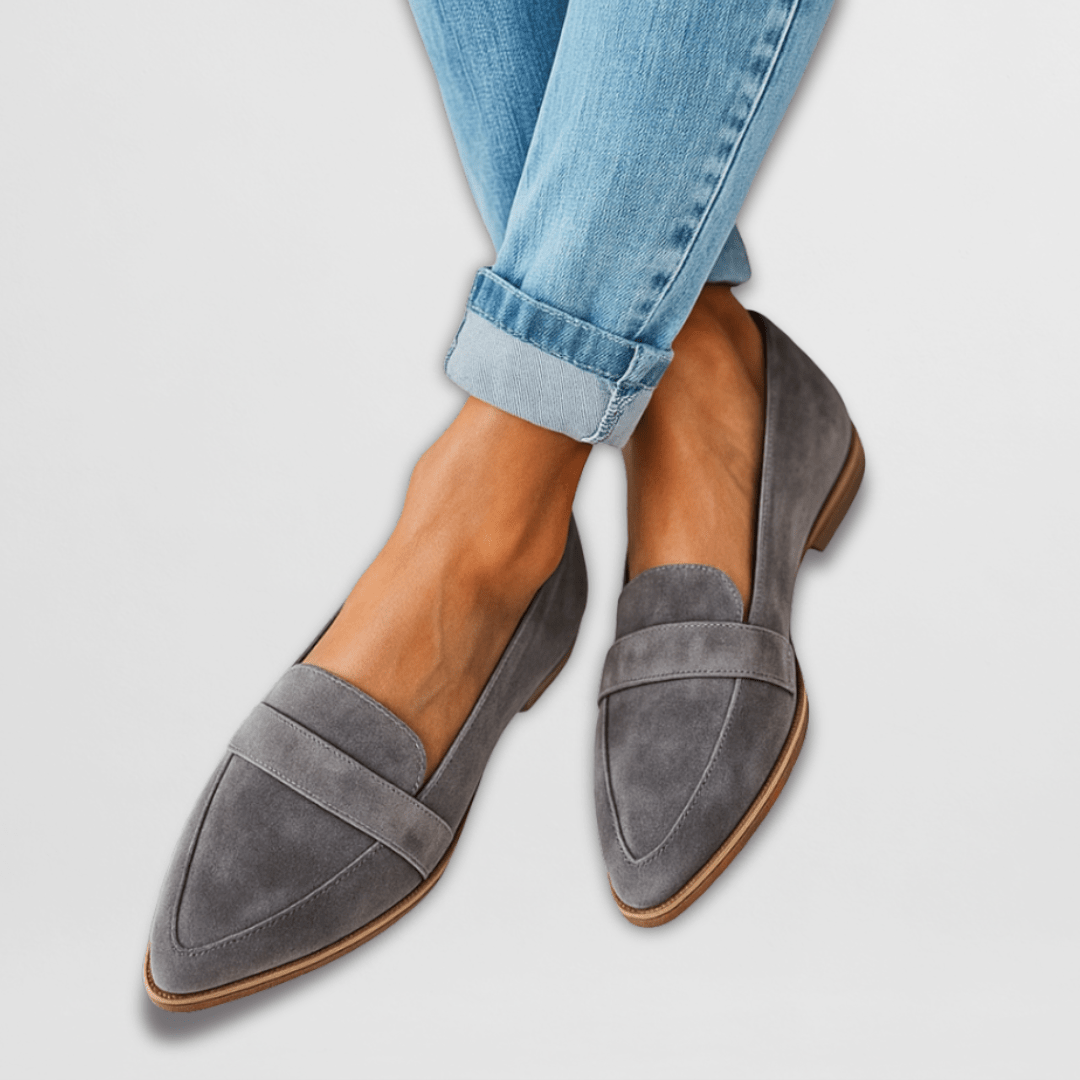 Women's Orthopedic Loafers Soft Suede Slip-On Cushioned Insole Lightweight Sole