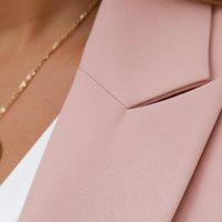 Conjunto de Blazer y Pantalón Deportivo con Frente Abierto y Mangas Fruncidas para Mujer