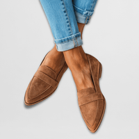 Women's Orthopedic Loafers Soft Suede Slip-On Cushioned Insole Lightweight Sole