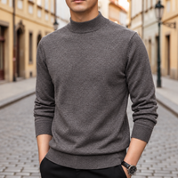 Men’s Classic Mock Neck Knit Sweater