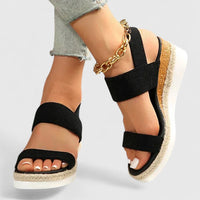 Sandales orthopédiques pour femmes avec bride ajustable, soutien de la voûte plantaire, semelle rembourrée, bout ouvert