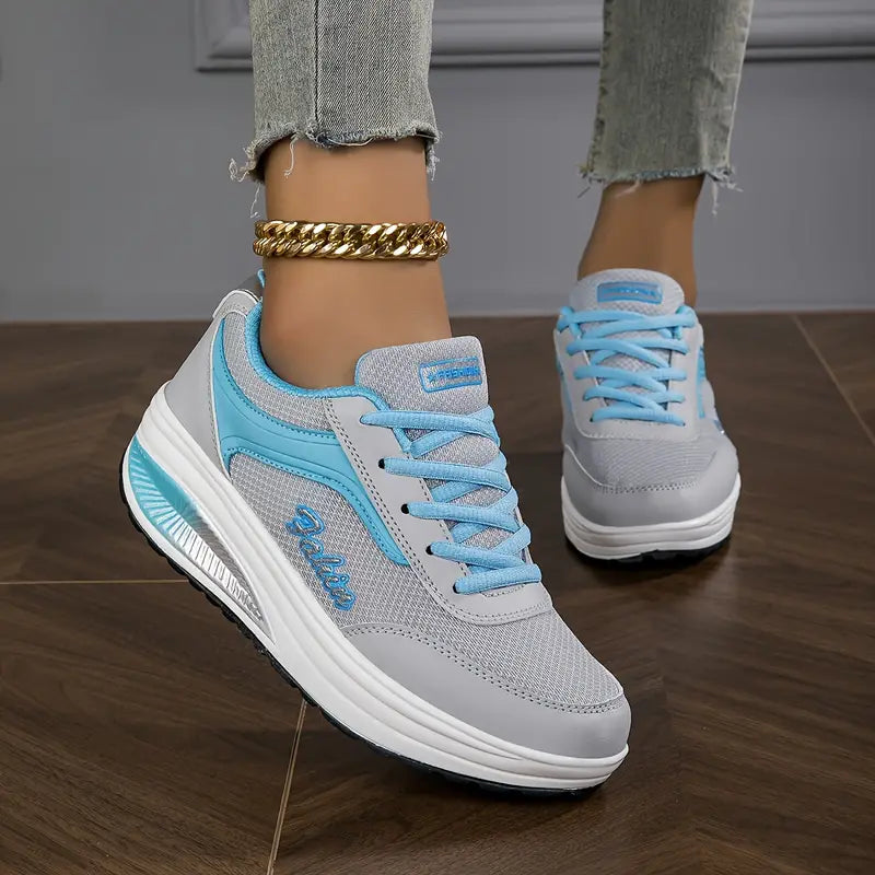 Chaussures pour femmes Semelle orthopédique amortissante Soutien stable Lacets Décontractées