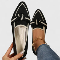Mocasines para mujer de malla tejida con puntera puntiaguda y plantilla cómoda – Casual