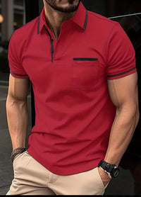 Polo pour homme à manches courtes | Poche poitrine