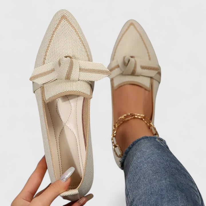 Mocasines para mujer de malla tejida con puntera puntiaguda y plantilla cómoda – Casual