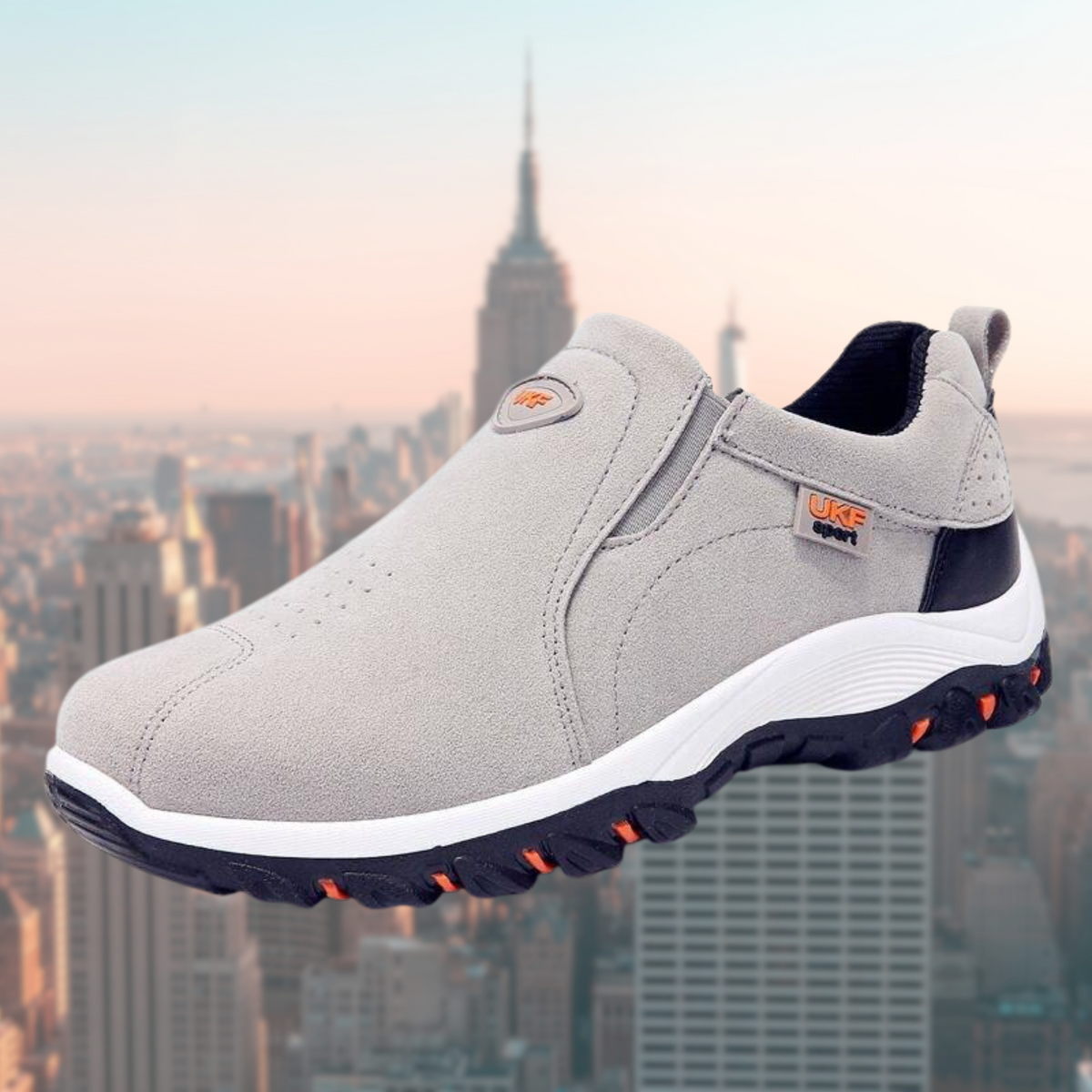 Men's Shoes Slip On Cushioned Sole Elastic Entry Non Slip Casual
