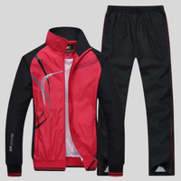 Ensemble de survêtement homme léger avec veste zippée et pantalon à taille élastique, tenue sportive