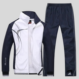 Ensemble de survêtement homme léger avec veste zippée et pantalon à taille élastique, tenue sportive