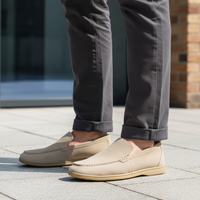 Mocassins à enfiler pour homme en daim synthétique orthopédique