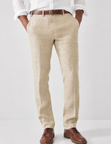 Pantalones de Vestir de Lino para Hombre | Ajuste Slim para Verano