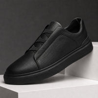Zapatillas de cuero para hombre con correa elástica | Ajuste clásico