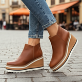 Botines ortopédicos de tacón cuña para mujer