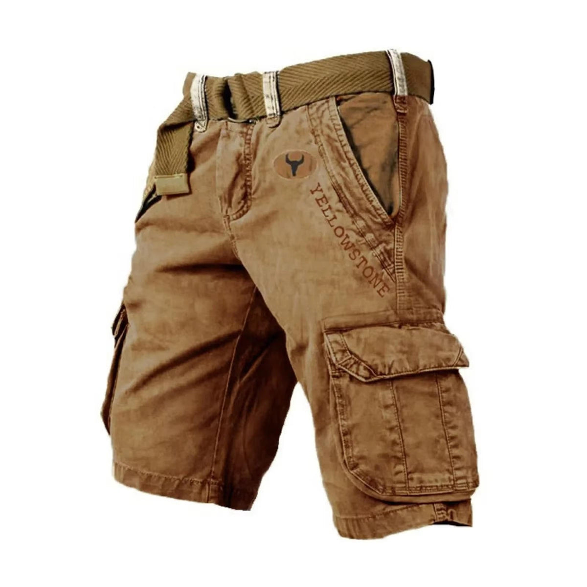 Men's Cargo Shorts Cotton Multi-Pocket Relaxed Fit