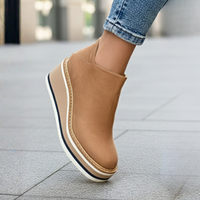Botines ortopédicos de tacón cuña para mujer