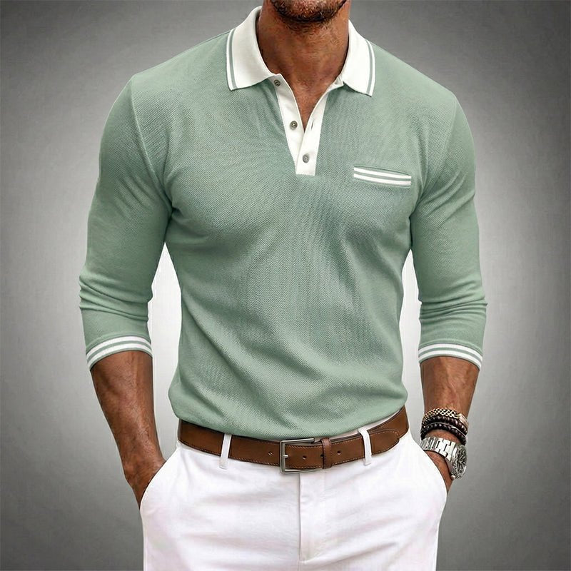 Men's Active Edge Shirt | Contrast Collar Detail