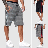 Men's Alpha Plaid Shorts | Side Stripe Side