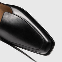 Men's Ankle Strap Leather Sandals | Closed Toe Side