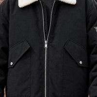 Men's Aviator Jacket | Cotton Blend Utility Bomber Front