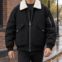 Men's Aviator Jacket | Cotton Blend Utility Bomber Hero