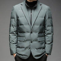 Men's Blazer-Collar Down Winter Jacket | Duck Down Hero
