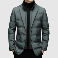 Men's Blazer-Style Piumino Jacket | Winter Puffer Detail