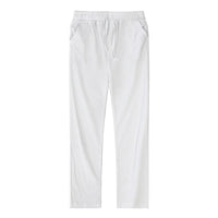 Men's Breathable Lightweight Linen Pants | Color-Block View 17