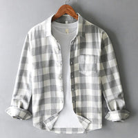 Men's Brushed Cotton Check Shirt | Gingham Detail