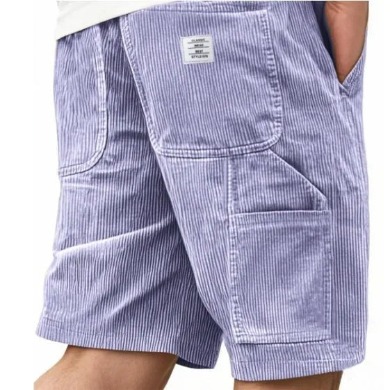 Men's Cargo Corduroy Shorts Pants Angle
