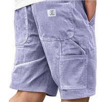 Men's Cargo Corduroy Shorts Pants Angle