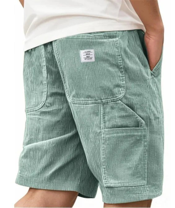 Men's Cargo Corduroy Shorts Pants View 13