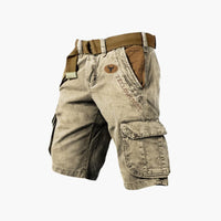Men's Cargo Shorts with Belt | Multiple Pockets Detail
