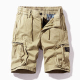 Pantalones cortos cargo informales para hombre con cordón para actividades al aire libre | Correa utilitaria