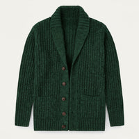 Men's Chunky Knit Shawl Collar Cardigan | Cable-Knit Winter Back