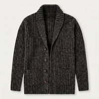 Men's Chunky Knit Shawl Collar Cardigan | Cable-Knit Winter Full