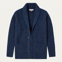 Men's Chunky Knit Shawl Collar Cardigan | Cable-Knit Winter Lifestyle